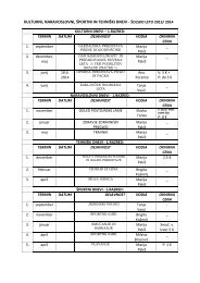 dnevi dejavnosti v Å¡olskem letu 2013 2014 za vse uÄence od 1 do 9 ...