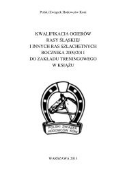 katalogiem ogierÃ³w - Polski ZwiÄzek HodowcÃ³w Koni