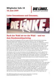 Mitglieder Info - DIE LINKE. Schleswig Holstein