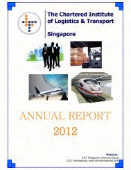 CILTS Annual Report - 2012 - CILT Singapore