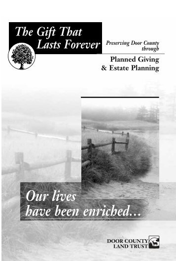 Planned Giving Brochure (216 kb) - Door County Land Trust