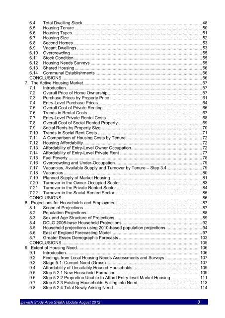 Ipswich Housing Market Area Strategic Housing Market Assessment