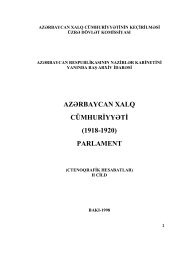 azÉrbaycan xalq cÃ¼mhuriyyÉti (1918-1920) parlament - Oguzlar.az