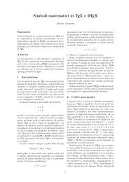 Simboli matematici in TEX e LATEX - GuIT