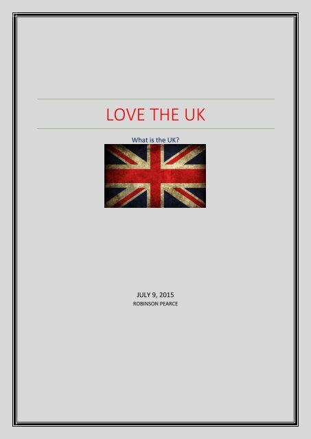 LOVE THE UK by Michioflavia