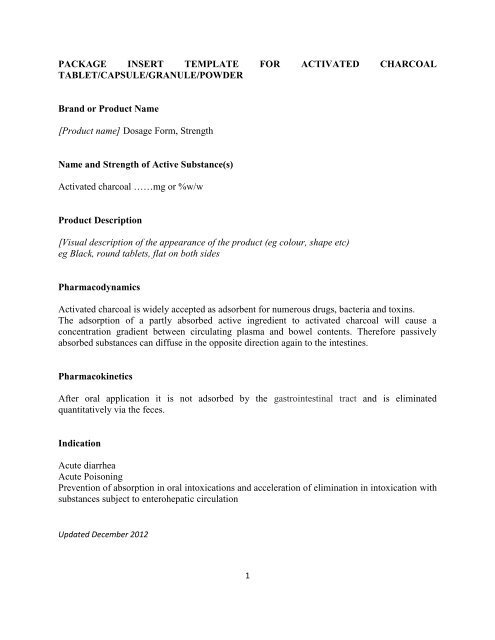 PACKAGE INSERT TEMPLATE FOR ADAPALENE GEL - BPFK