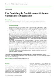 Eine Beurteilung der Qualität von medizinischem Cannabis in den ...