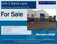 Unit 2 Sam's Lane West Bromwich - Bond Wolfe