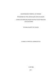 CONCEPÇÕES DE GESTÃO ESCOLAR E ELEIÇÃO  - NuPE/UFPR