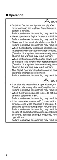 VARISPEED V7 IP65 QUICK START GUIDE