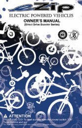 Direct Drive Scooters Manual - Currie Technologies