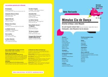 Mimulus Cia de DanÃ§a - Biennale de la Danse 2006