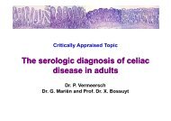 The serologic diagnosis of celiac The serologic ... - UZ Leuven