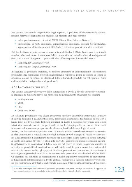 Linee guida alla continuitÃ  operativa nella Pubblica ... - DigitPA