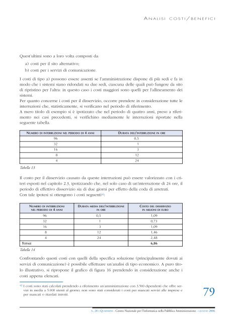 Linee guida alla continuitÃ  operativa nella Pubblica ... - DigitPA