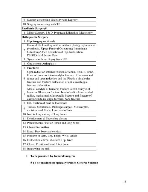 Modifications in the updated Sub Divisional Hospital (SDH) 51 ... - IIMB