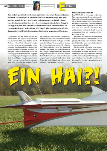 Datenblatt Motorflug