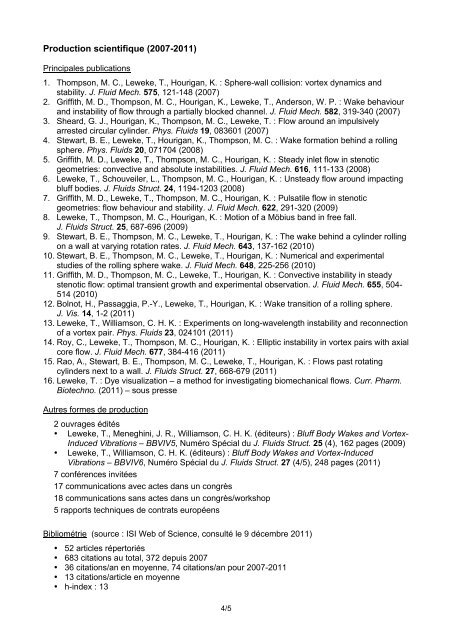CV long en français (12/2011) - IRPHE, Institut de Recherche sur les ...