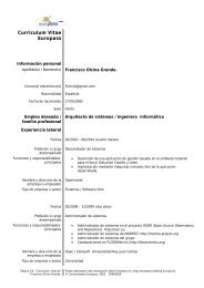 Curriculum Vitae Europass - Web de ARCOS - Universidad Carlos III ...