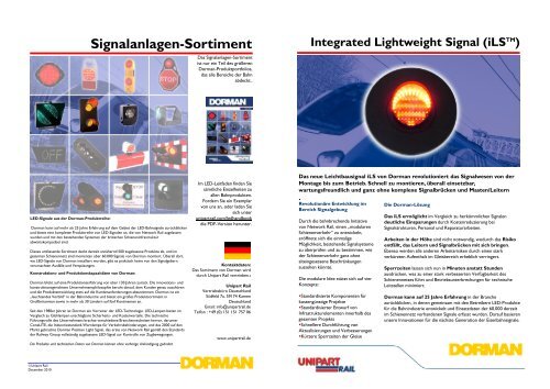 Signalanlagen-Sortiment - Unipart Rail
