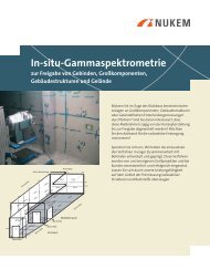 In-situ-Gammaspektrometrie - NUKEM Technologies