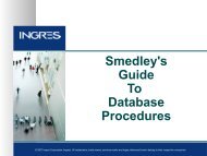 What are Database Procedures? - Actian