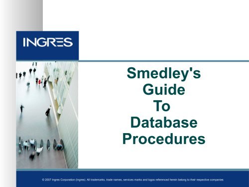 What are Database Procedures? - Actian