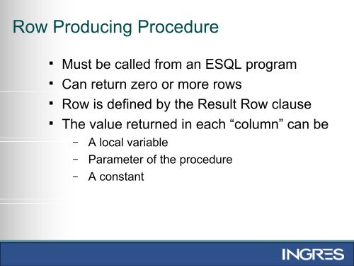 What are Database Procedures? - Actian