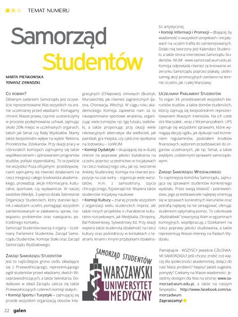Untitled - SamorzÄd StudentÃ³w WUM - Warszawski Uniwersytet ...