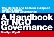 A Handbook of NGO Governance