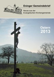 Ostern 2013. - Eningen-evangelisch.de