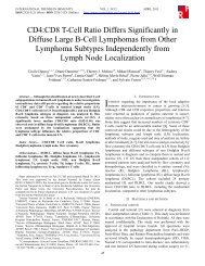 CD4:CD8 T-Cell Ratio Differs Significantly in Diffuse Large B-Cell ...