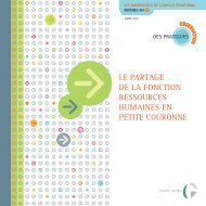 le partage de la fonction ressources humaines en petite couronne