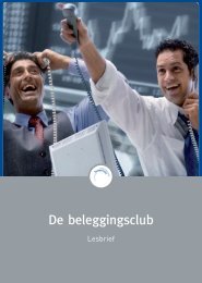 De beleggingsclub (lesbrief) - Vecon