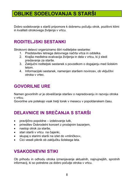 VRTEC KOKRICA - Osnovna Å¡ola Franceta PreÅ¡erna Kranj