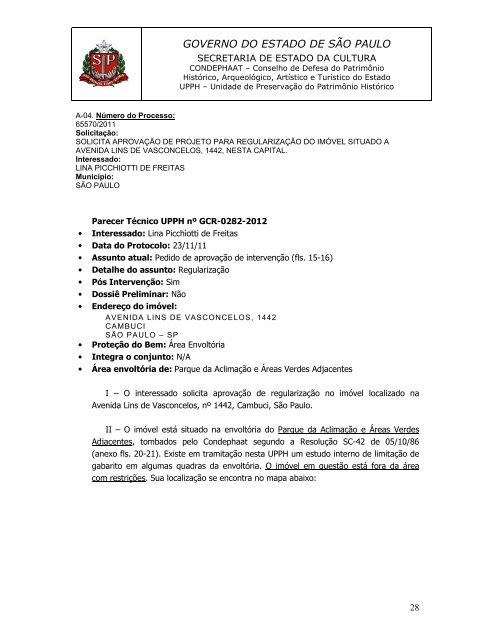 Pauta 1670 de 07/05/2012 - Secretaria de Estado da Cultura ...