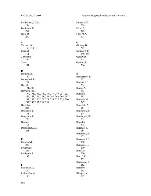 IARA Vol. XXV No. 2 Th. 2008 (pdf, 1001, kb) - Pustaka Deptan