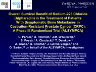 Overall survival benefit of radium-223 chloride (AlpharadinÃ¢Â„Â¢) in the ...