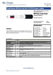 FlexFlame RFOU 0,6/1kV P1/P8 Power cable