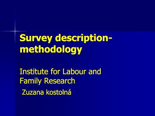 Survey description-methodology - Ceit