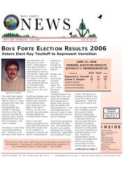 July 2006 - Bois Forte Reservation