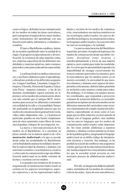 Aprender con los medios - Revista Comunicar