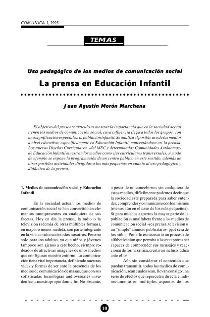 Aprender con los medios - Revista Comunicar