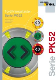 TÃ¼rÃ¶ffnungstaster Serie PK52 - Logo ESCHA TSL GmbH