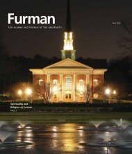 FOR ALUMNI AND FRIENDS OF THE ... - Furman University