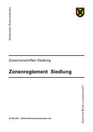 Zonenreglement Siedlung - Ramlinsburg