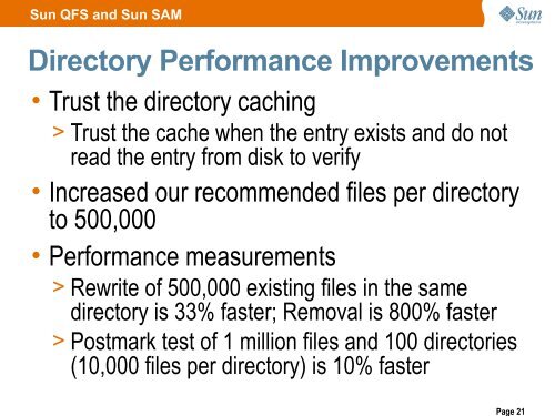 Sun QFS and Sun Storage Archive Manager (SAM) Release 5.0 ...