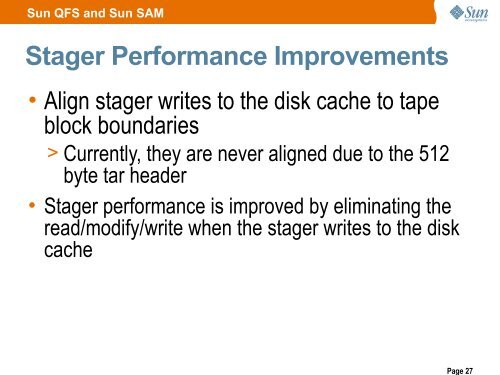 Sun QFS and Sun Storage Archive Manager (SAM) Release 5.0 ...