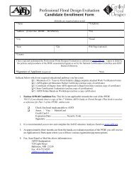 Candidate Enrollment Form - AIFD