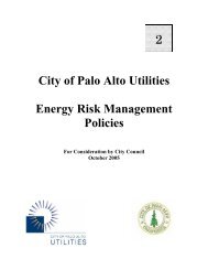 Energy Risk Management Policy - City of Palo Alto